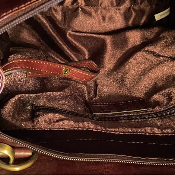 RARE FIND Switch It by Nan - Brown Satchel Tote Purse with Removable Strap - Picture 8 of 8